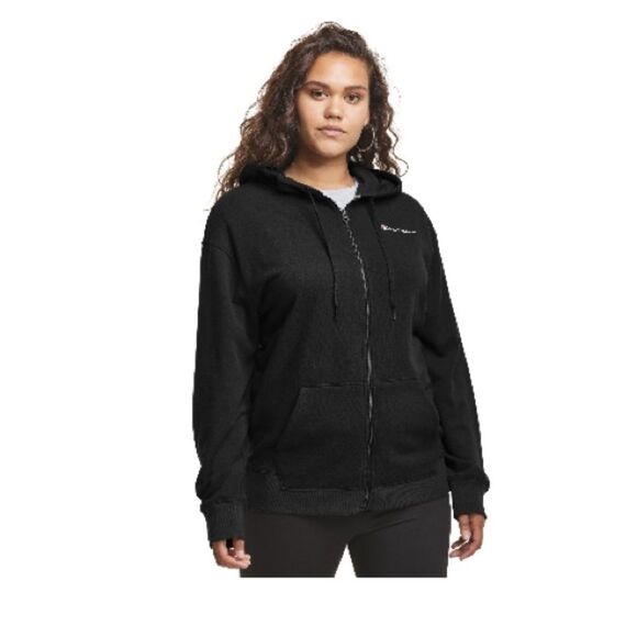 Champion Womens Powerblend Fleece Hoodie Script Logo, jacket, sweatshirt - Picture 2 of 9